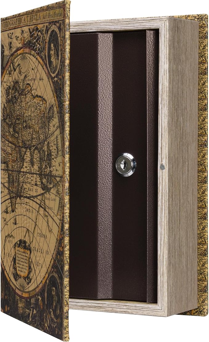 Barska Antique Map Book Safe - Image 9