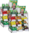 4-Tier Black Stackable Candy Display Rack, Snack Organizer by Unknown