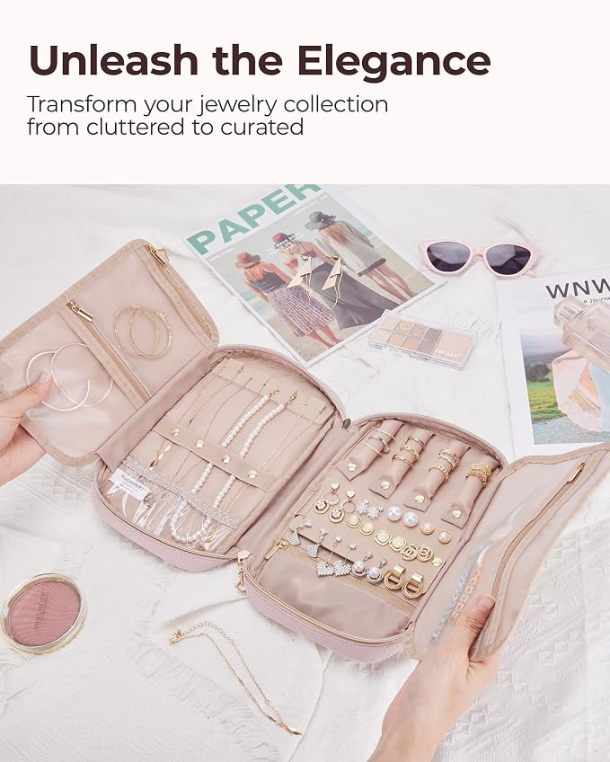 BAGSMART Jewelry Organizer Case Large Travel Jewelry Storage Bag - Image 3