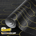 Shelf Liners for Kitchen Cabinets Drawer Liner 12in x 20FT Non Adhesive Black by Adwann
