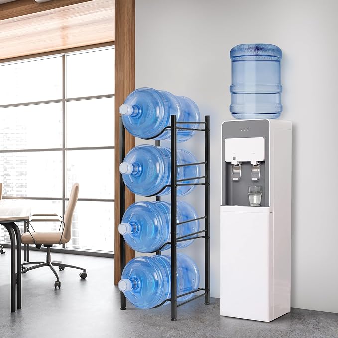 Klvied 5 Gallon Water Jug Holder, 4-Tier Heavy Duty Water Jug Rack - Image 2