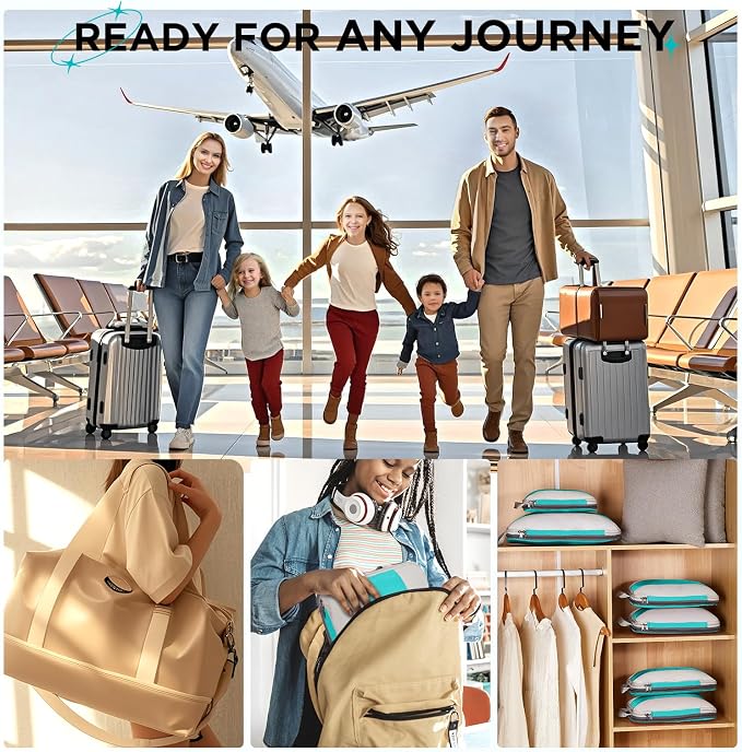 10 Set Compression Packing Cubes - Image 9