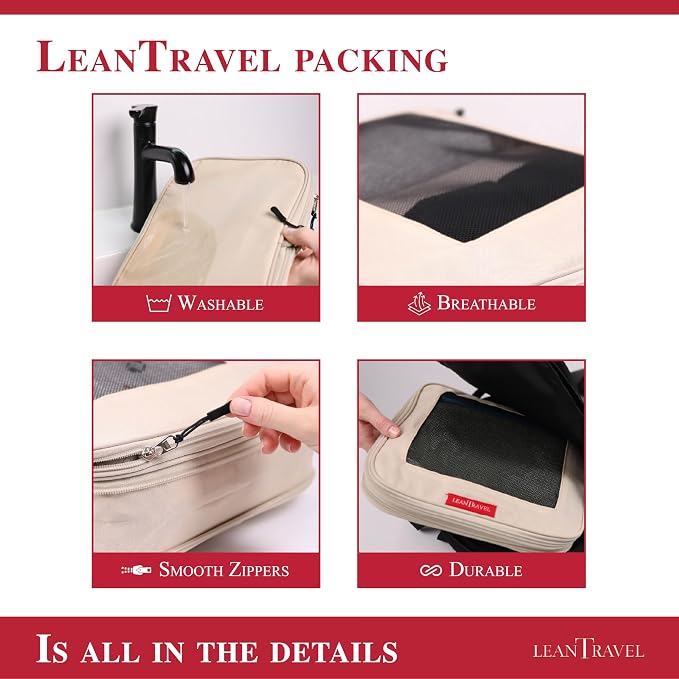 LeanTravel Compression Packing Cubes - Image 2