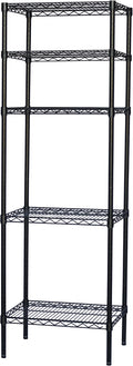 Shelving Inc. 8" d x 30" w x 72" h Black Wire Shelving by ShelvingInc