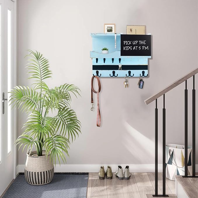 Key Holder for Wall Mount, Farmhouse Mail and Key Holder for Wall Hanger - Image 7