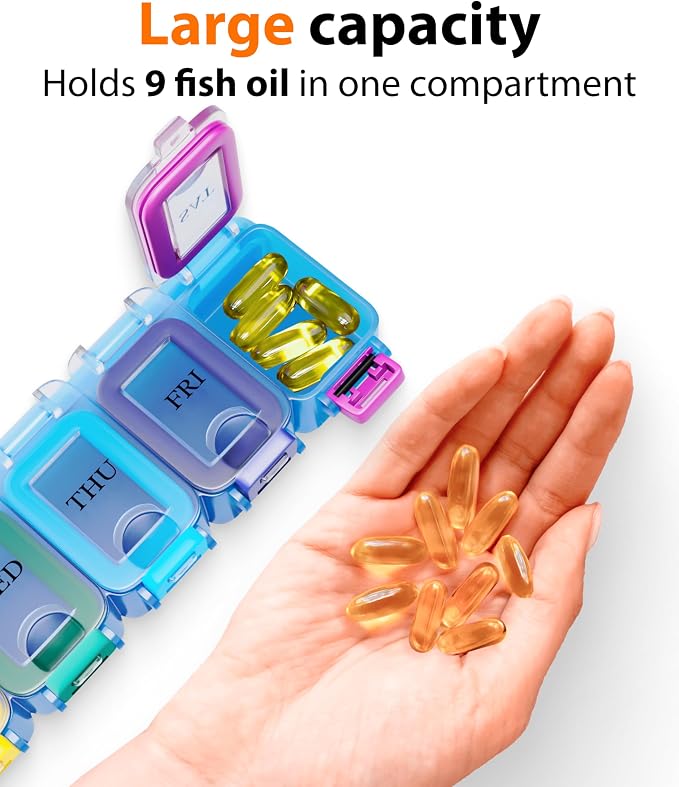 Weekly Pill Organizer 1 time a Day – Pill Box 7 Day - Image 5