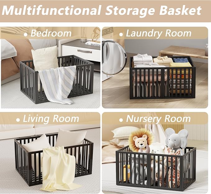 90 L Large Storage Bins, 2 Pack Clothes Storage Bins Foldable Closet Organizers - Image 3