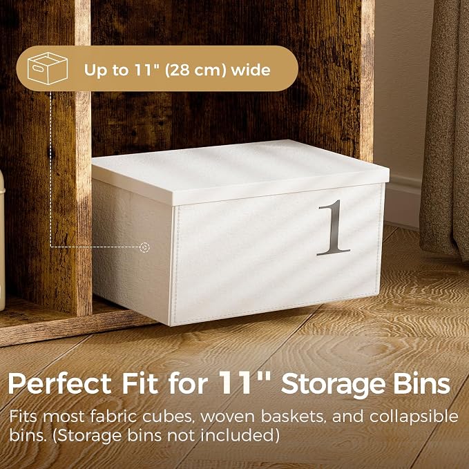 COMHOMA 8 Wood Cube Storage Organizer - Image 4