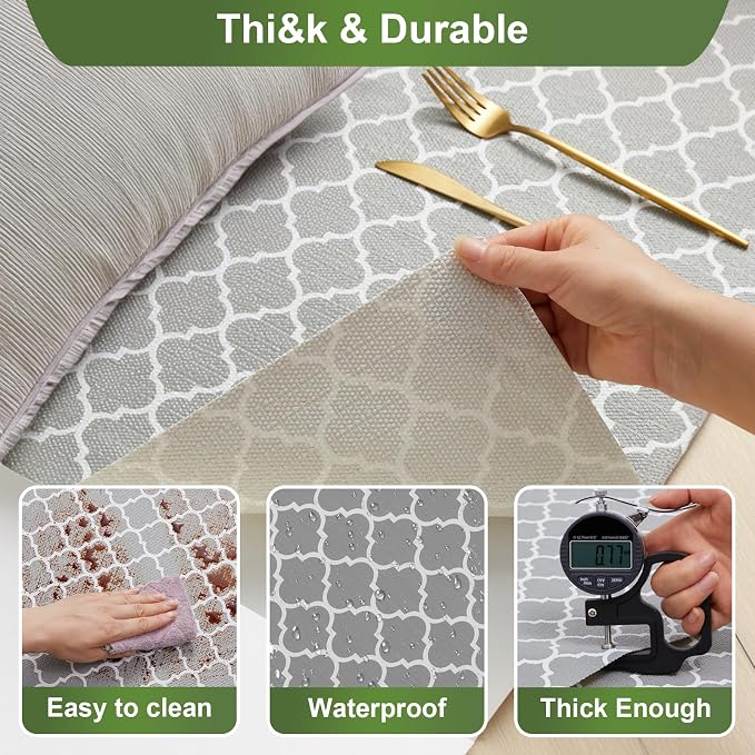 Moriah Shelf Liner for Kitchen Cabinet Non-Adhesive, Thickened Drawer Liner No - Image 4