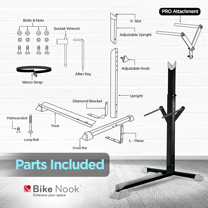 Bike Nook Bike Stand & Vertical Storage Rack The Original Vertical Bicycle - Image 3