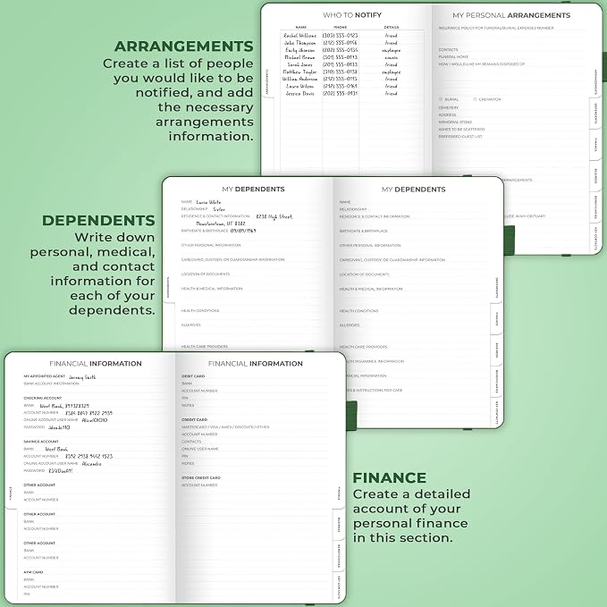Clever Fox End of Life Planner – Final Arrangements Organizer - Image 4