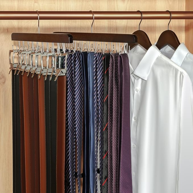 TOPIA HANGER 20 Hooks Belt Tie Hanger Space Saving - Image 2