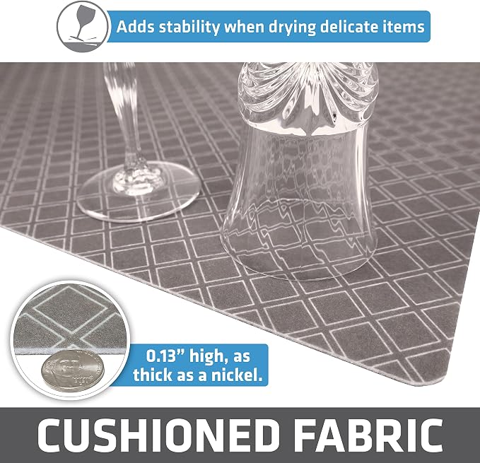 Drymate Premium Luxury Shelf & Drawer Liner, Thick Cushioned Fabric, - Image 5