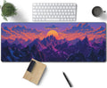 Purple Mountains Sunset Large Mouse Pad, Gaming Desk Mat, XL Keyboard Desk Pad by Unknown