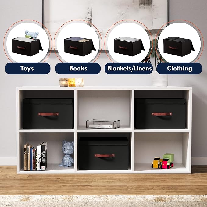 Ornavo Home 6 Pack Collapsible Storage Bins - Image 4