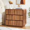 Turtle&Myrtle Fluted 3 Drawer Dressers by Unknown