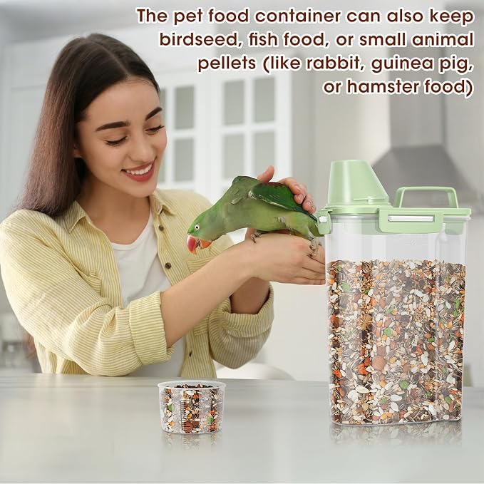 TBMax Small Dog Cat Food Storage Containers 2 Pack, Travel-Friendly Pet Food - Image 7