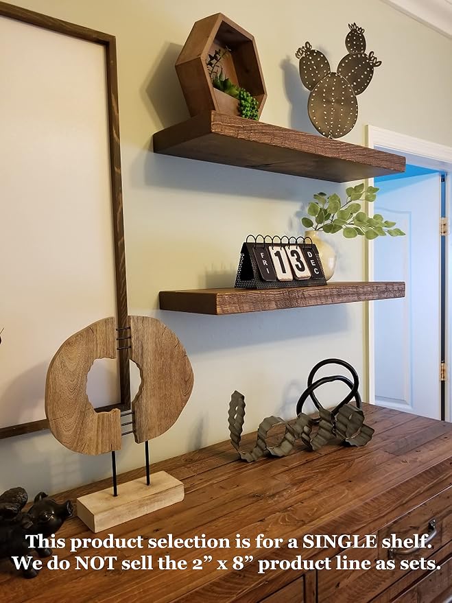 joelsantiques 42 Inch Wooden Floating Shelves - Image 4
