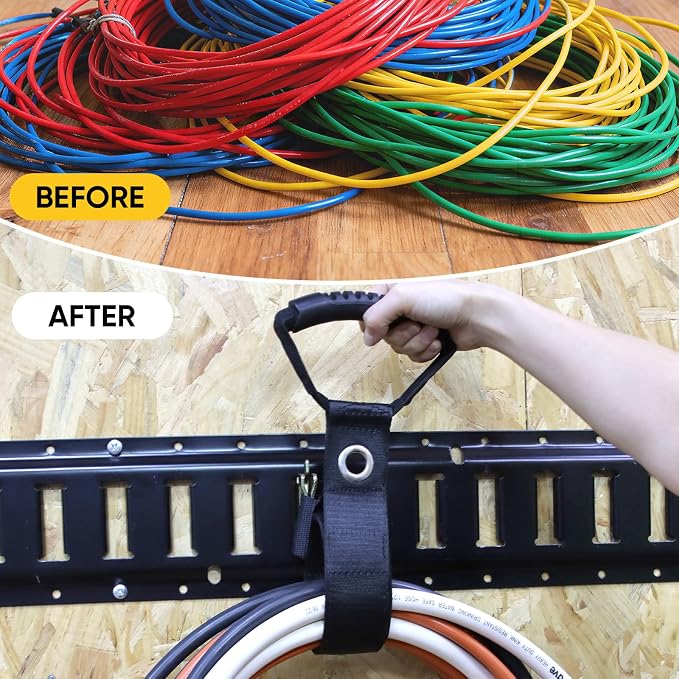 4 Pack Etrack Extension Cord Organizer, E Track, Cables Organized - Image 5