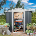 Outdoor Sheds 6FT x 4FT Outdoor Storage, Metal Anti-Corrosion Utility Tool House by Unknown