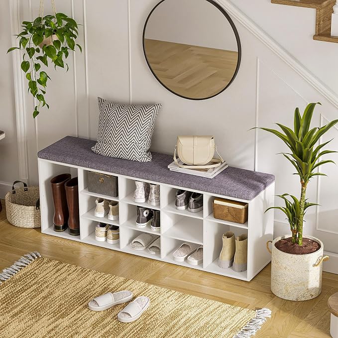 DINZI LVJ Shoe Storage Bench - Image 2