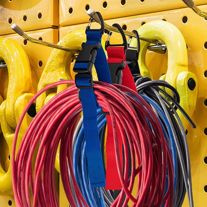 6 Pack 17 Inch Adjustable Extension Cord Holder Organizer - Image 4