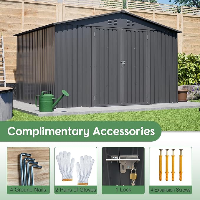 10x8 FT Outdoor Storage Shed - Image 5