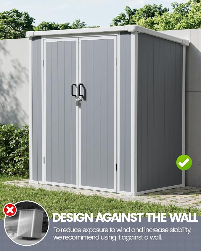5x3 ft Outdoor Storage Shed - Image 6