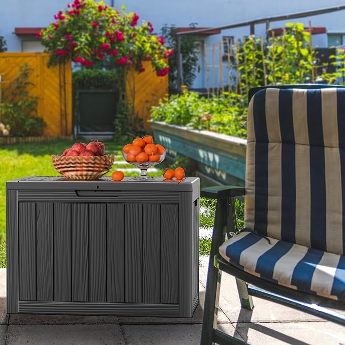 45 Gallon Outdoor Deck Box, Storage Lockable Waterproof Patio Furniture - Image 6