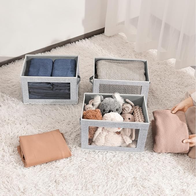 Stackable Storage Bins with Lids - Image 6
