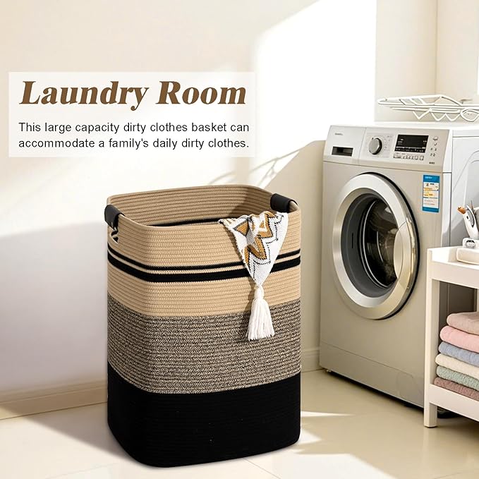 Laundry Hamper, 95L Tall Laundry Basket - Image 4