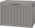 Outdoor Storage Box, Weather-Resistant Resin Deck Box by LHBGO