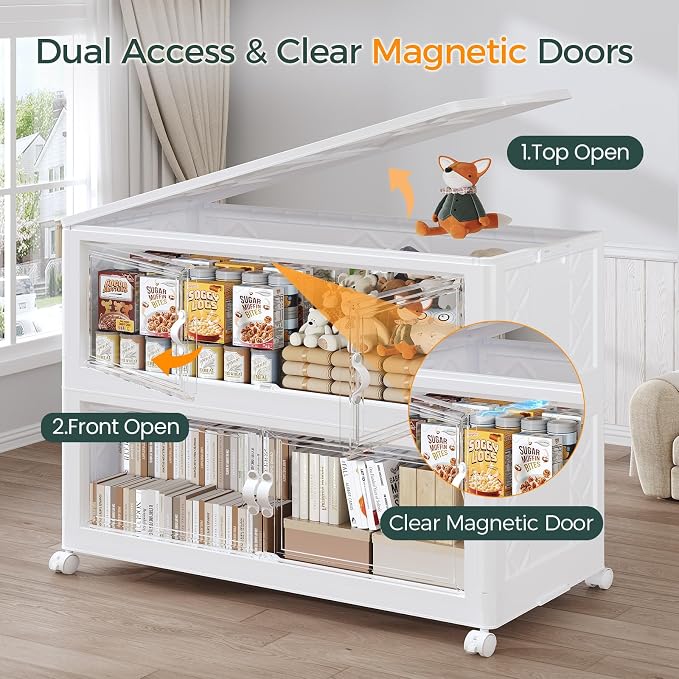880QT Extra Large Stackable Storage Bins - Image 3