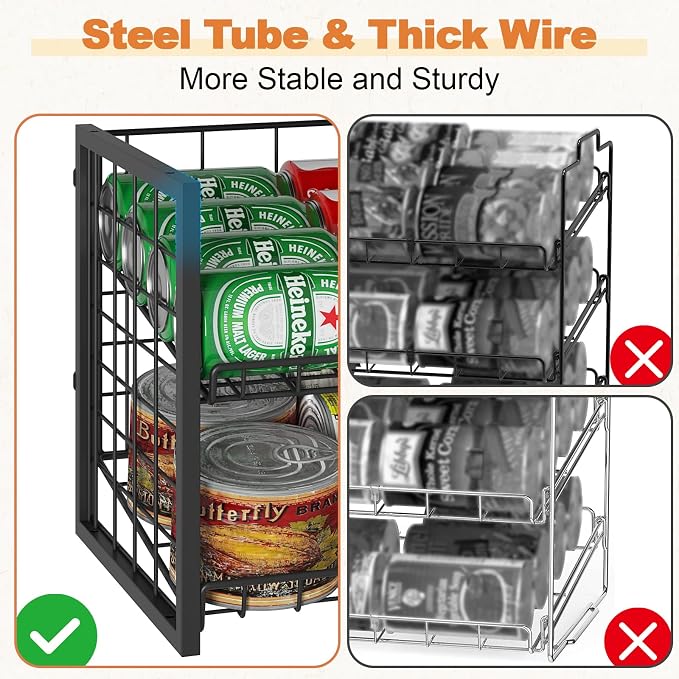 X-cosrack 2-Tier Stackable Can Organizer - Image 8