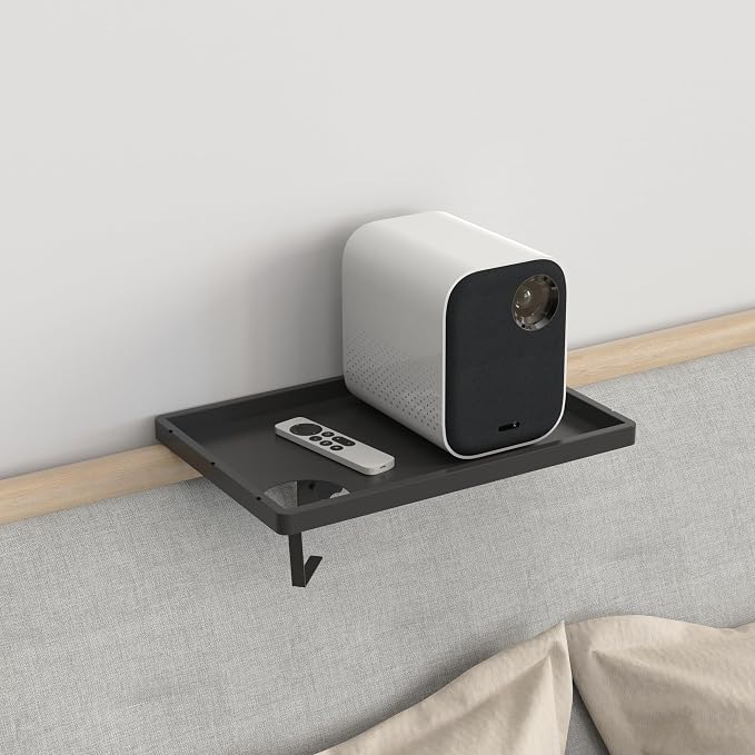 ANYHI Bedside Shelf for Dorm Room Bunk & Top Bunk, Aluminum Clip On Nightstand - Image 8
