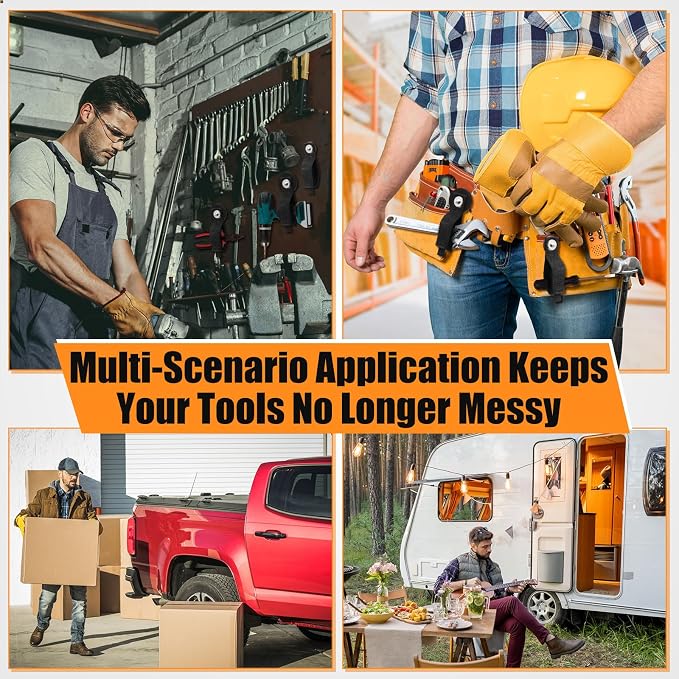 Vicenpal 8pcs Heavy Duty Magnetic Hook, Magnetic Tool Holder &Garage Hooks - Image 7