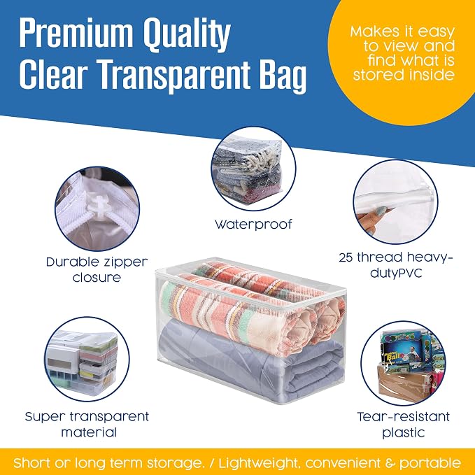 Houseables Clothes Storage Bag, Sweater Bags Moth Proof, Moth Proof Sweater - Image 3