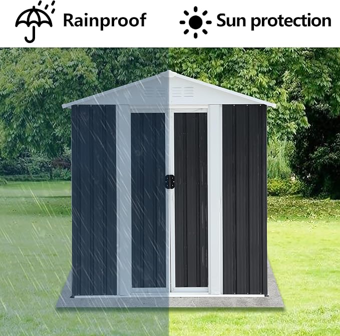 Ball & Cast 5x3FT Outdoor Storage Shed - Image 4