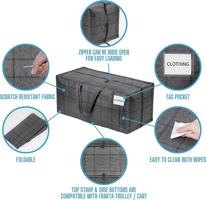 VENO 6 Pack Moving Bags w/Backpack Straps, Heavy Duty, Moving Boxes Alternative - Image 7
