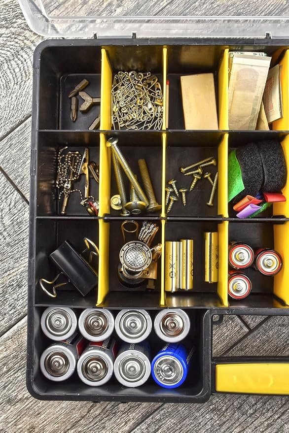 SE Adjustable 26-Compartment Plastic Storage Box - Image 8