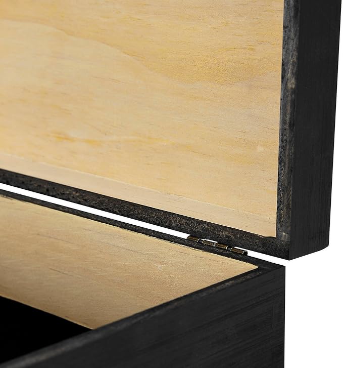 makerflo Medium Black Pine Wood Memory Box - Image 8