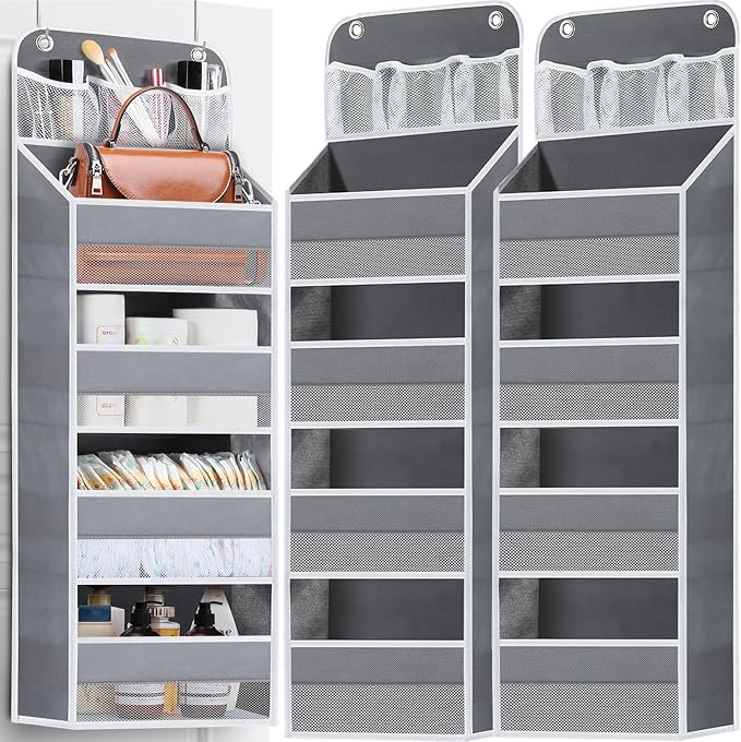 2 Pack Over The Door Organizer, Hanging Storage Organization by Wakaye