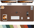 Desk mat Large, Leather Desk Pad Protector, Office Desk Mat, Mouse Pad by cebowa