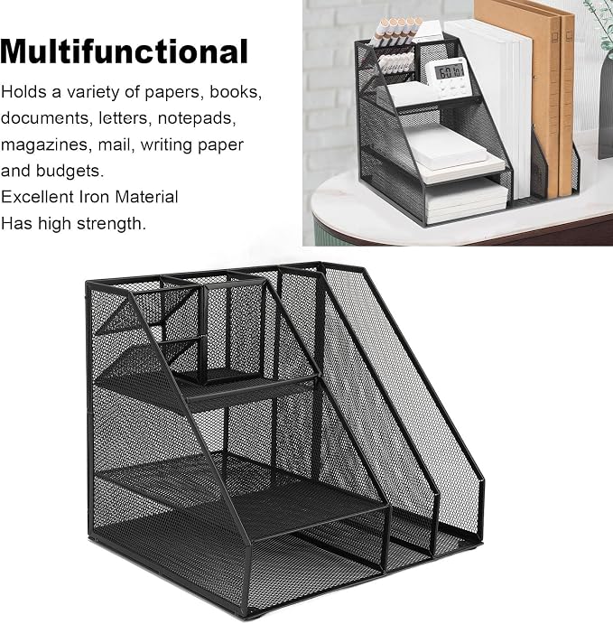 Metal Mesh Desk Organizer - Image 3