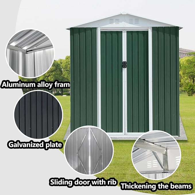 Ball & Cast 6x4FT Outdoor Storage Shed - Image 6