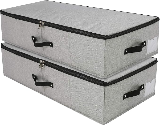 AMJ Under Bed Clothes Organizer Large Storage Bins by OrderlyhomeBoundlesslove