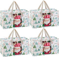 VENO 4 Pack Moving Bags, Large Christmas Storage Bins by Veno