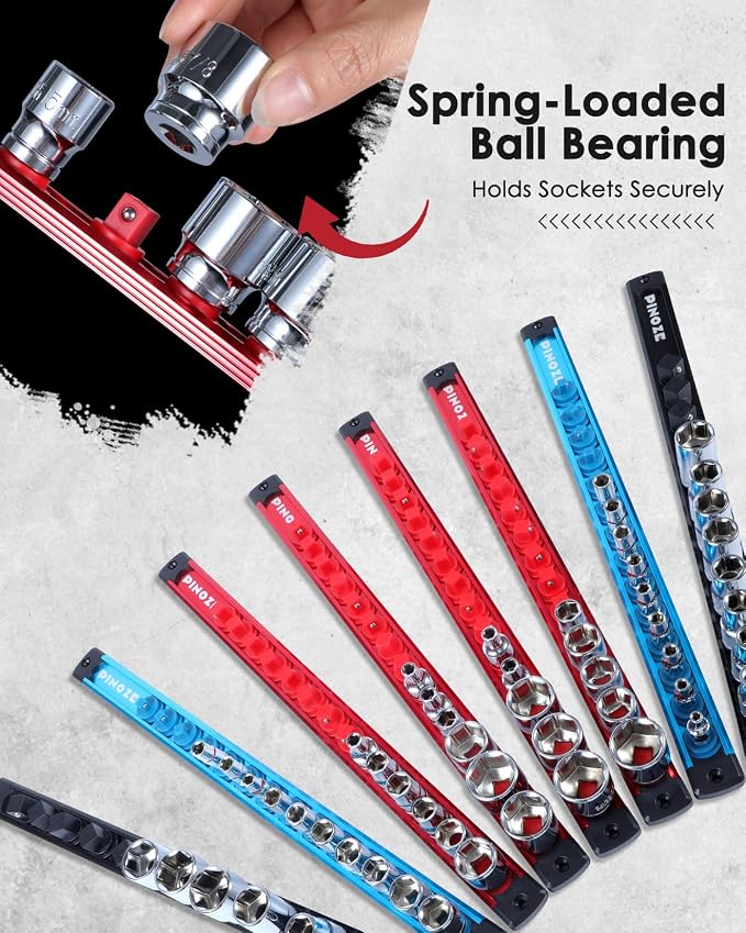 3/8" Magnetic Socket Holder Organizer - Image 6