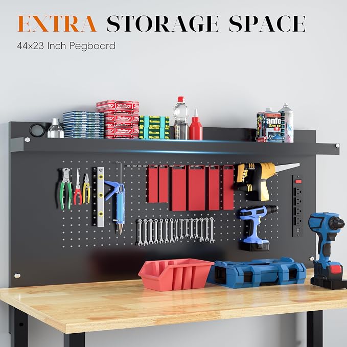 60" Heavy Duty Adjustable Workbench - Image 2