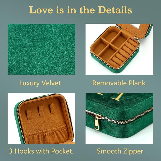 Parima Plush Velvet Jewelry Travel Organizer - Image 4